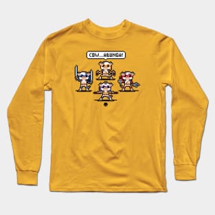 COW... abunga! 8-bit Long Sleeve T-Shirt